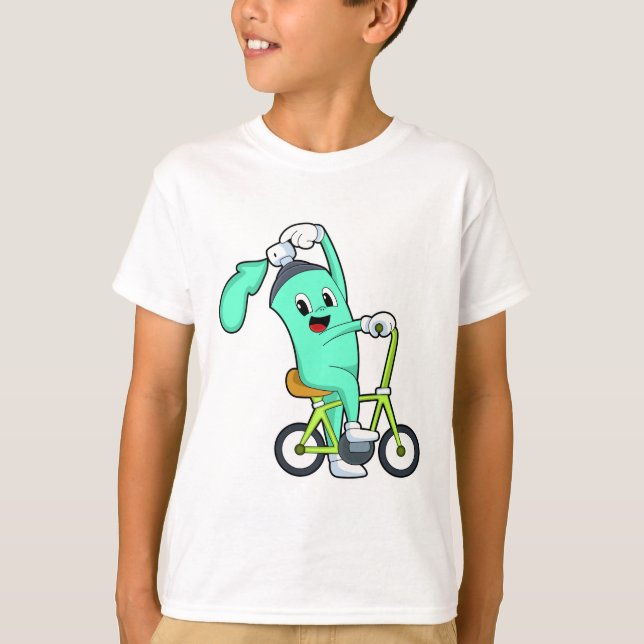 Camiseta Lata de pulverização com Bicicleta (Frente)