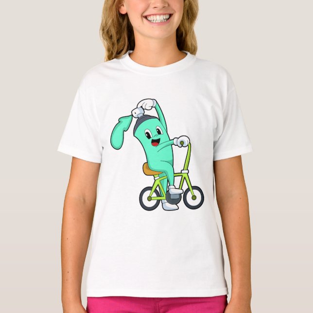 Camiseta Lata de pulverização com Bicicleta (Frente)