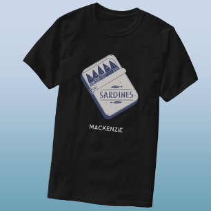 Camiseta Lata de Sardinha Personalizada Divertida