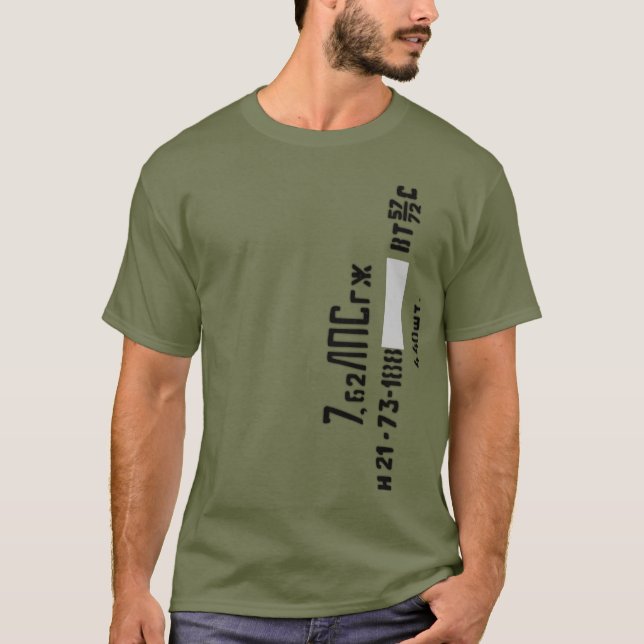 Camiseta lata do Spam 7.62X54R (Frente)