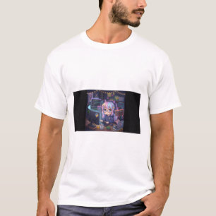 Camiseta Late Night Debug Girl - Anime Kawaii Prog