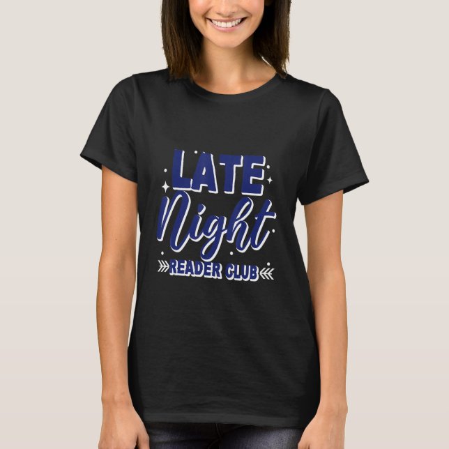 Camiseta Late Night Reader Club (Frente)