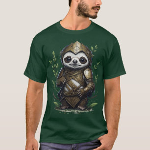 Camiseta Látea-bebê vestindo armadura guerreira antiga