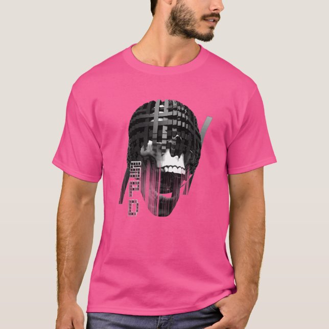 Camiseta Latice do crânio Gótico (Frente)