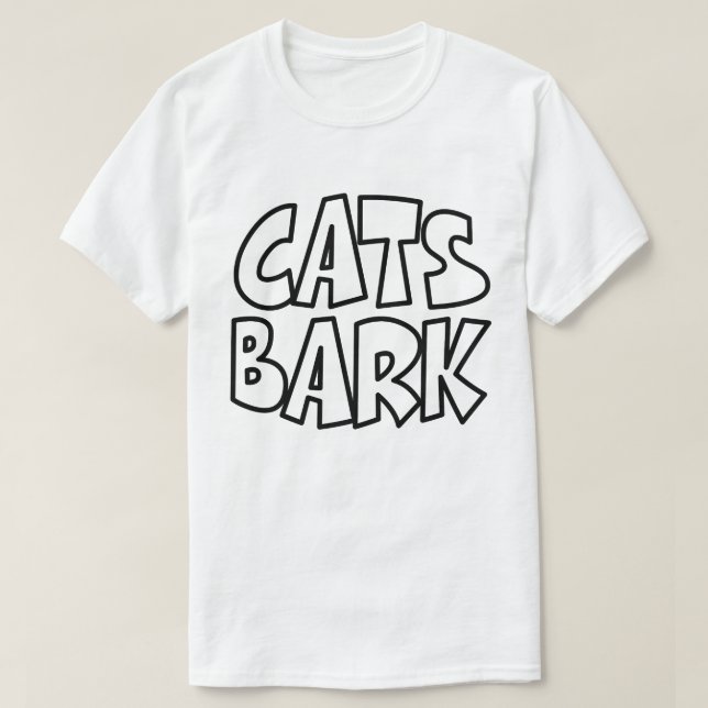 Camiseta Latido de gatos (Frente do Design)