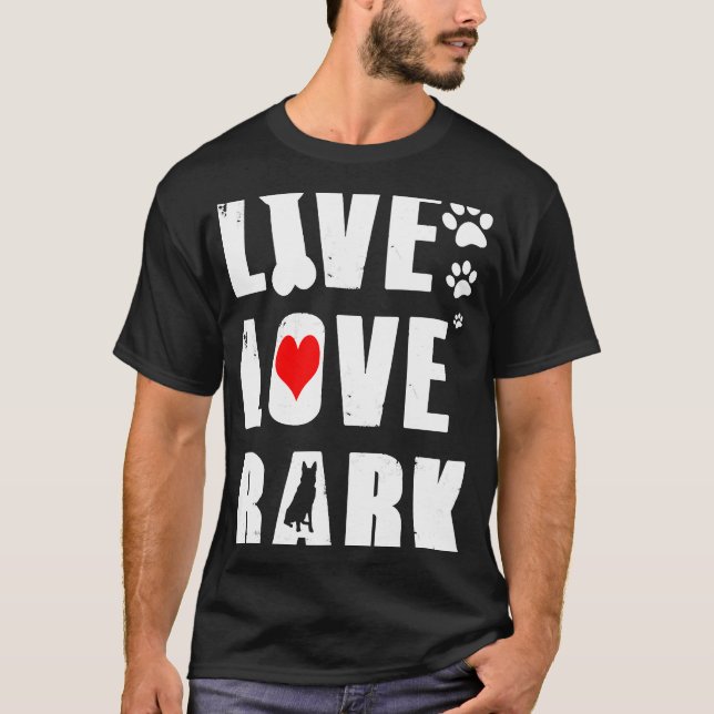 Camiseta Latido German shepherd Live Love (Frente)