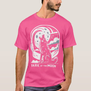 Camiseta Latido No Lobo-Lua Engraçado pelas Mulheres