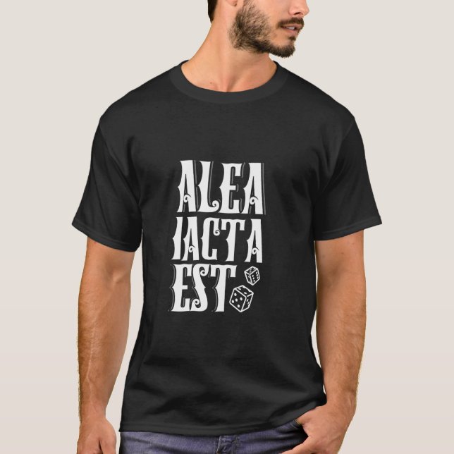Camiseta Latim - A sorte foi lançada (Frente)