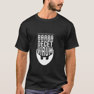 Camiseta Latim - Barba decet virum