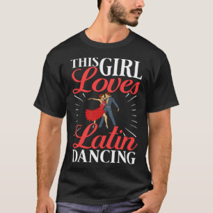 Camiseta Latim Dance Calçados Música Lições Iniciantes Work
