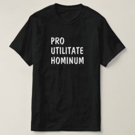 Camiseta Latim: Pro utilitar hominum