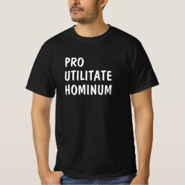 Camiseta Latim: Pro utilitar hominum