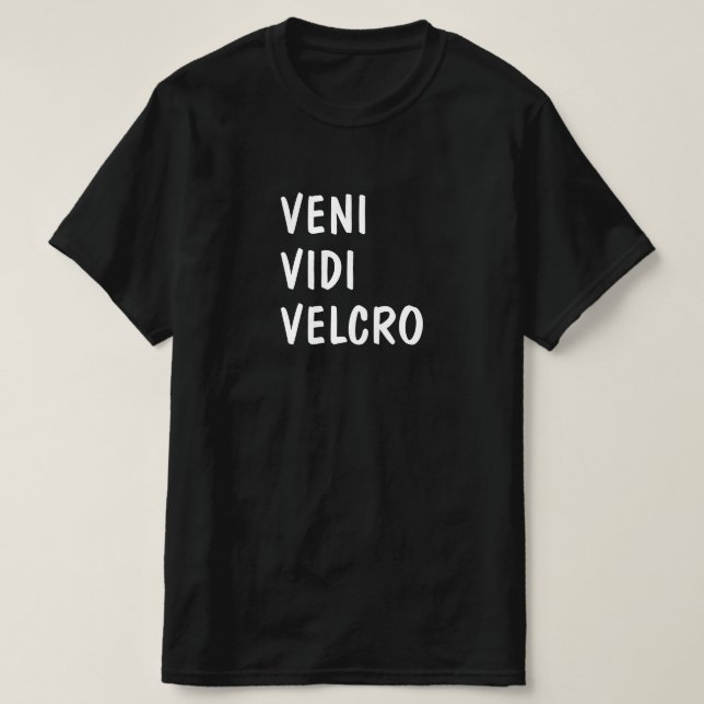 Camiseta Latim: Vidi Velcro (Frente do Design)