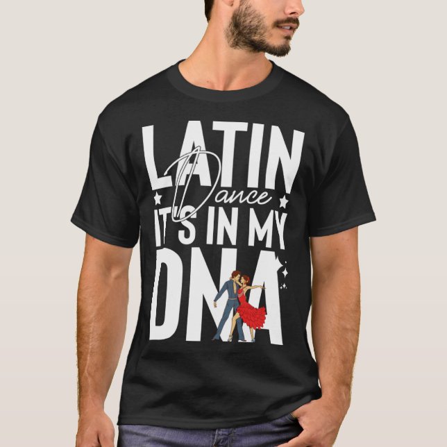 Camiseta Latin Dance Music Shoes Lessons Beginner Workout D (Frente)