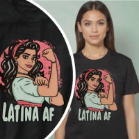 Latina AF Desenha Mão Espanhola Empoderadora