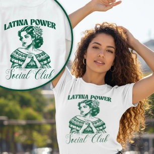 Camiseta Latina Power Social Club Empoderado Latina Bonita