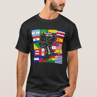 Camiseta latina woman hispanic heritage month latin country