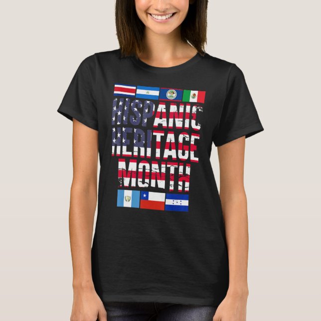 Camiseta Latino Pride Latin American Culture Hispanic Herit (Frente)