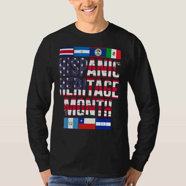 Camiseta Latino Pride Latin American Culture Hispanic Herit (Frente)