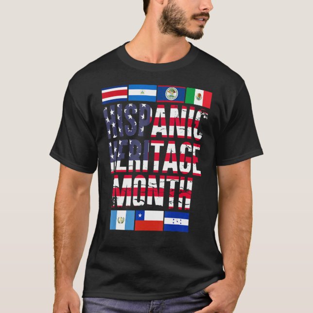 Camiseta Latino Pride Latin American Culture Hispanic Herit (Frente)