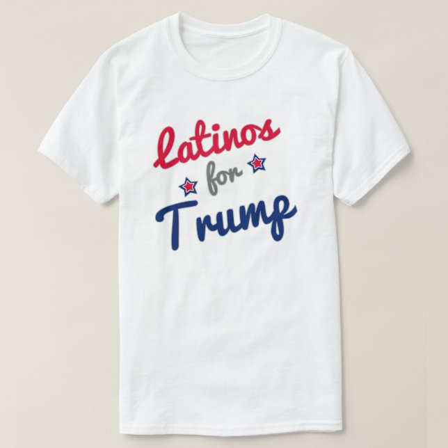 Camiseta Latinos para o trunfo 2016 (Frente do Design)