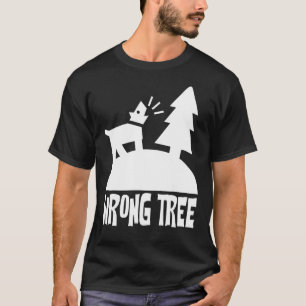 Camiseta latir o trocadilho de árvore errado