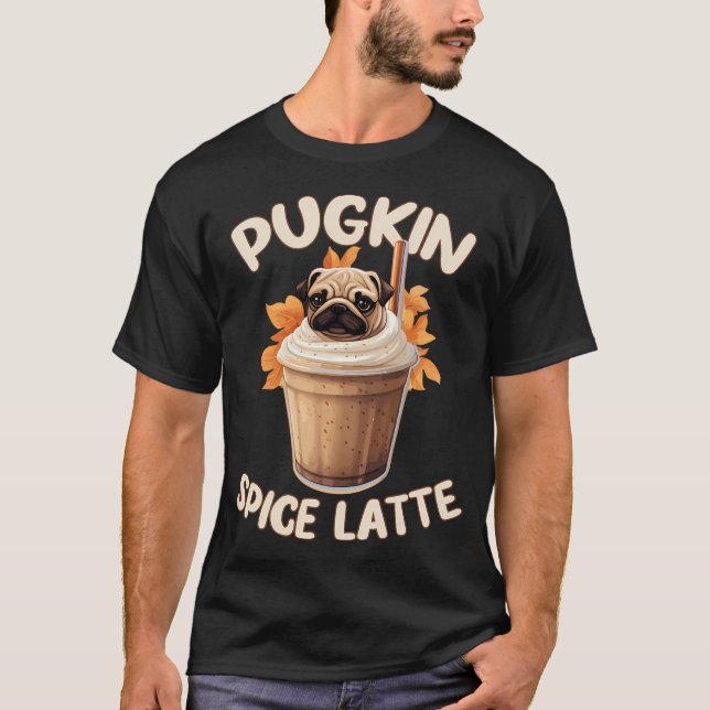 Camiseta Latte de Abóbora - Café Divertido (Frente)