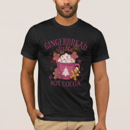 Camiseta Latte de gengibre quente chocolate natal