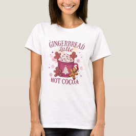 Camiseta Latte de gengibre quente de chocolate natal