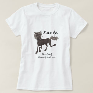 Camiseta Lauda, A Camiseta-Tee-Shirt Do Unicórnio Chifre