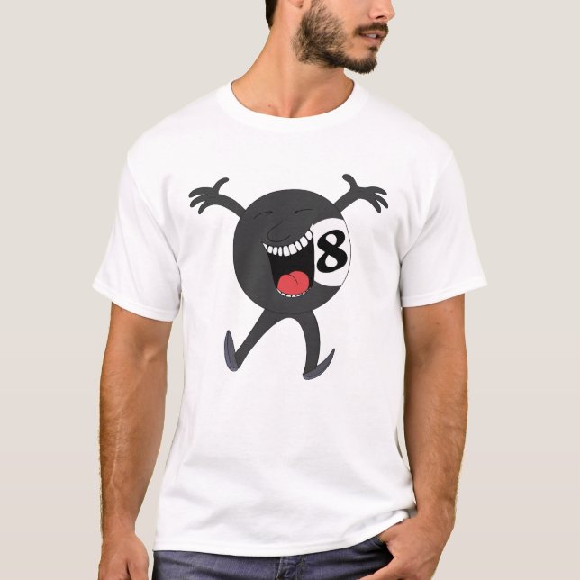 Camiseta Laughing Eightball Mascot (Frente)