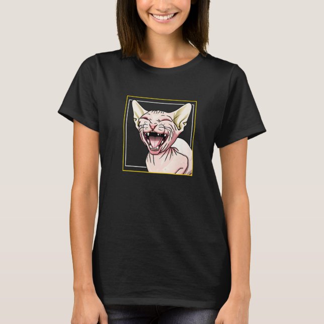 Camiseta Laughing Sphynx Cat (Frente)