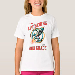 Camiseta Launching into 2nd Grade -Back to School 