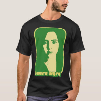 Camiseta Laura Nyro Retro 70s Estilo Ventilador Art Design