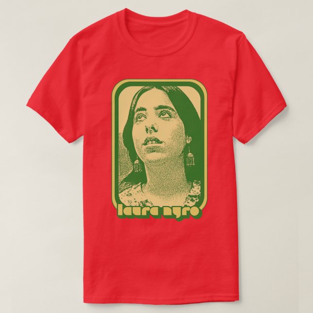 Camiseta Laura Nyro Retro 70s Style Fan Art Design (Frente do Design)