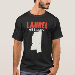 Camiseta Laurel Mississippi EUA State America Viagem Missis