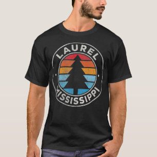 Camiseta Laurel Mississippi MS Vintage Graphic Retro 70s