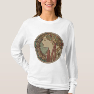 Camiseta Laurel por Alphonse Mucha
