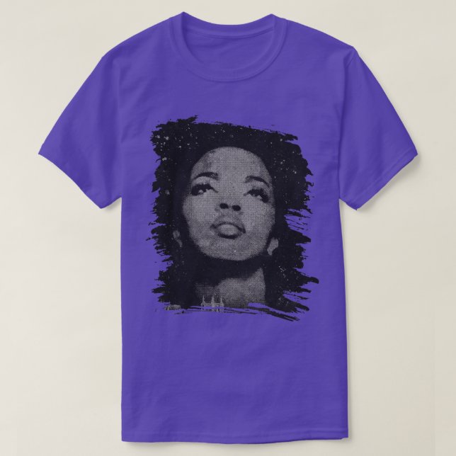 Camiseta Lauryn Hill Retro Poster (Frente do Design)