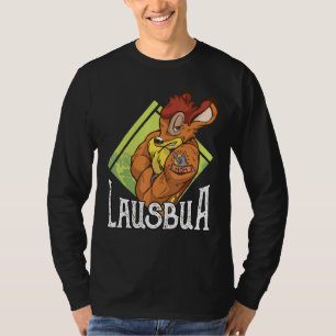 Camiseta Lausbua Legal Trousas de roupa de couro
