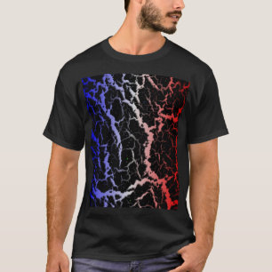 Camiseta Lava Espacial Rachada - Azul/Branco/Vermelho