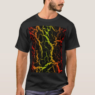 Camiseta Lava Espacial Rachada - Vermelho/Lima