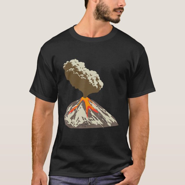 Camiseta Lava Magma Eruption Geology Volcano Magma (Frente)