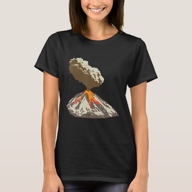 Camiseta Lava Magma Eruption Geology Volcano Magma (Frente)