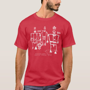 Camiseta Lava-Manteiga do Painel Petroglifo, T-Shirt de Uta