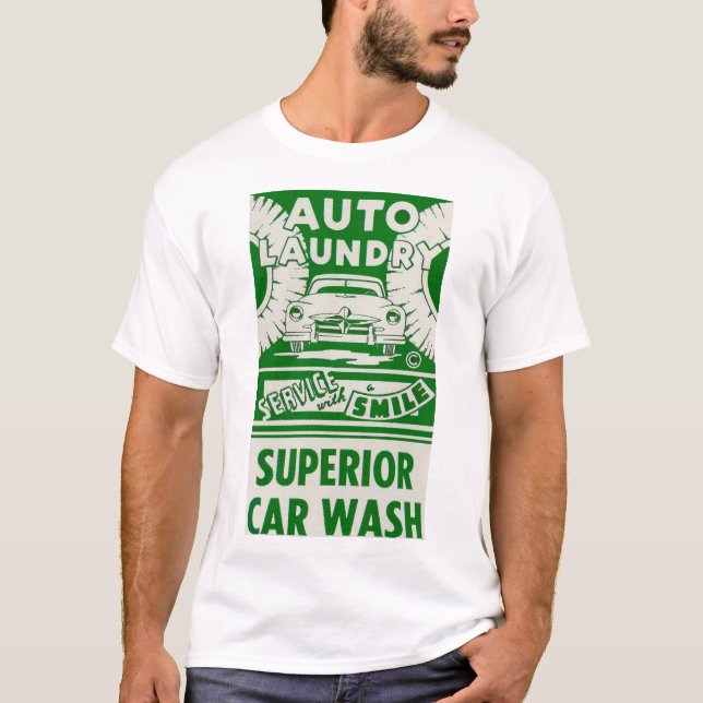 Camiseta Lava-roupa automática do carro 1950s (Frente)