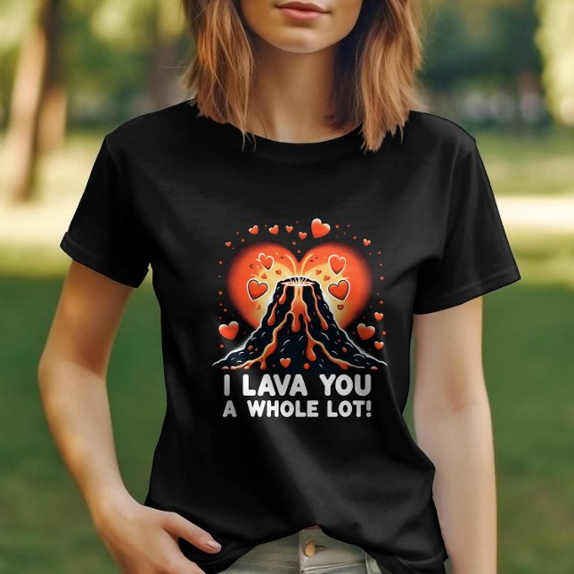 Camiseta Lava-te uma Expressão de Vulcão Romântica (Criador carregado)