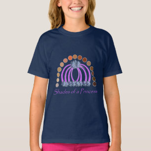 Camiseta Lavadinho Em Sombras De Uma Princesa Compõem Arco-
