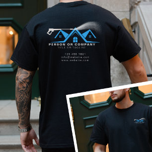 Camiseta Lavadora de Alta Pressão Limpeza de Casa Lavagem à