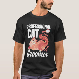 Camiseta Lavagem de Gato Groomer de Gato Furologista Kitten
